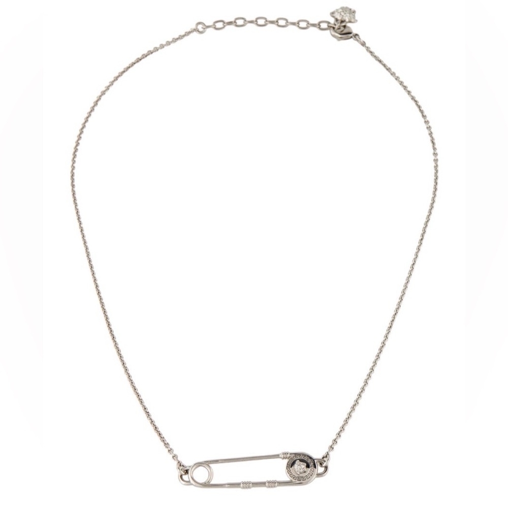 VERSACE Safety Pin Necklace